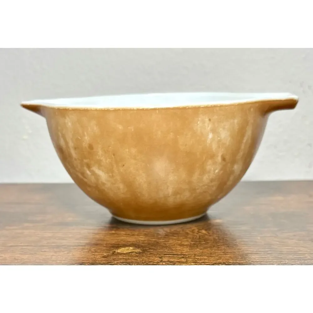 Vintage Pyrex Town & Country 441 Brown Cinderella Bowl 1-1/2 Pint- Restored